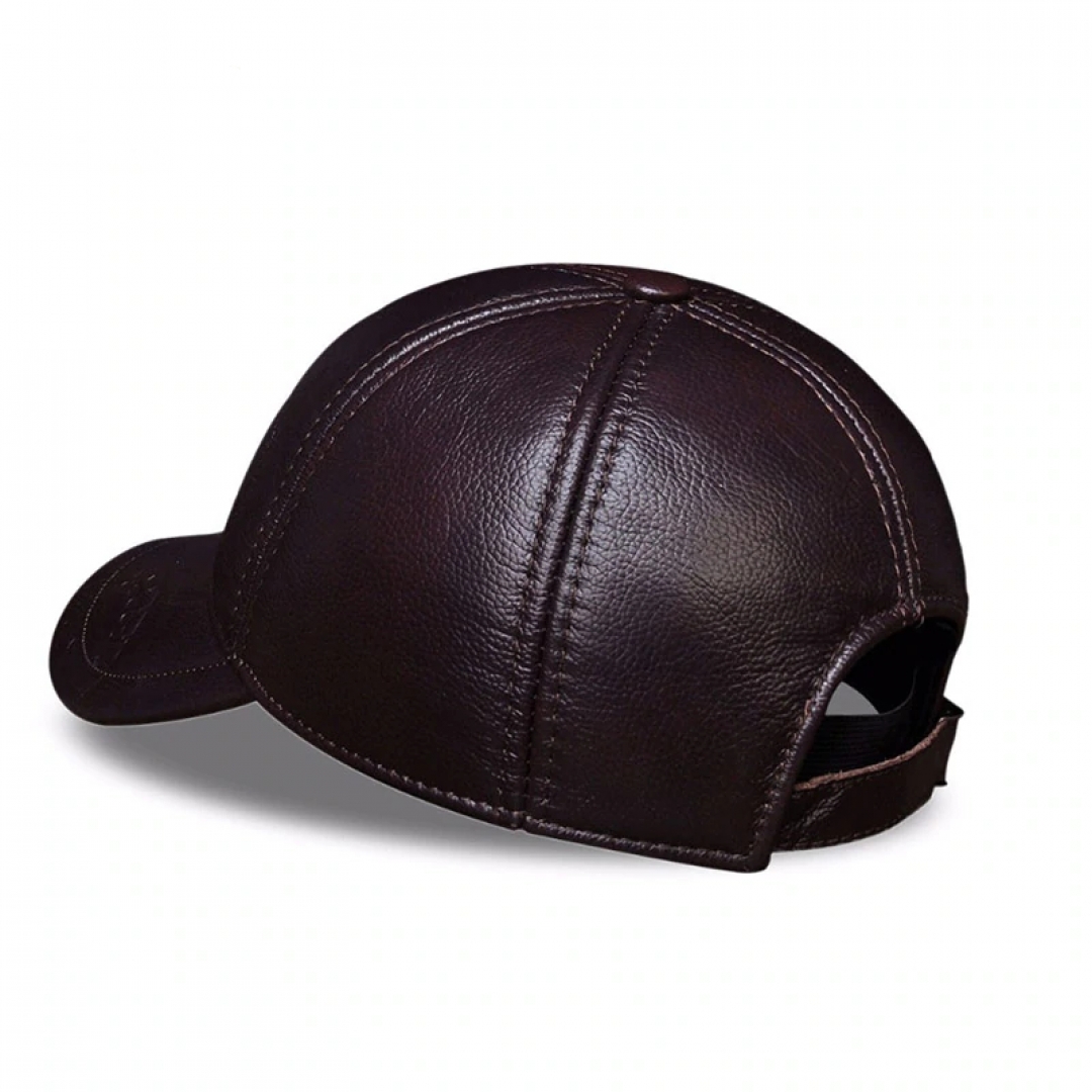 Genuine Leather Men's Baseball Cap | Muduh Collection