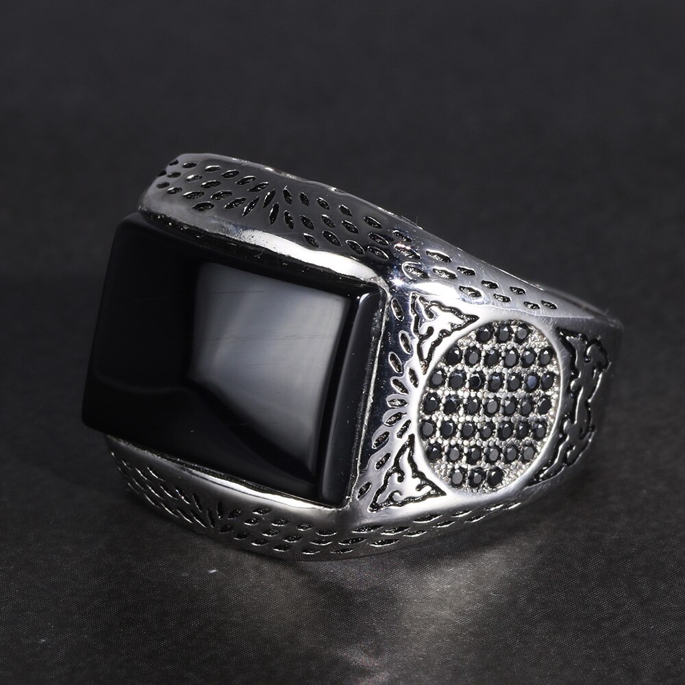 Retro Vintage Cool Turkish Ring For Men Mens Rings With Stones Turkish ...