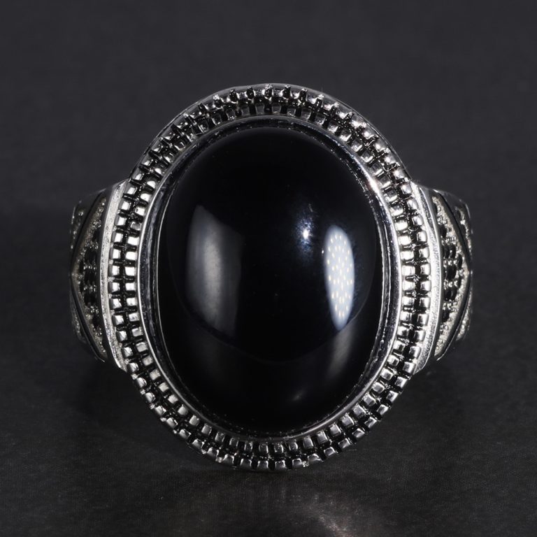 Black Onyx Turkish Ring | Muduh Collection