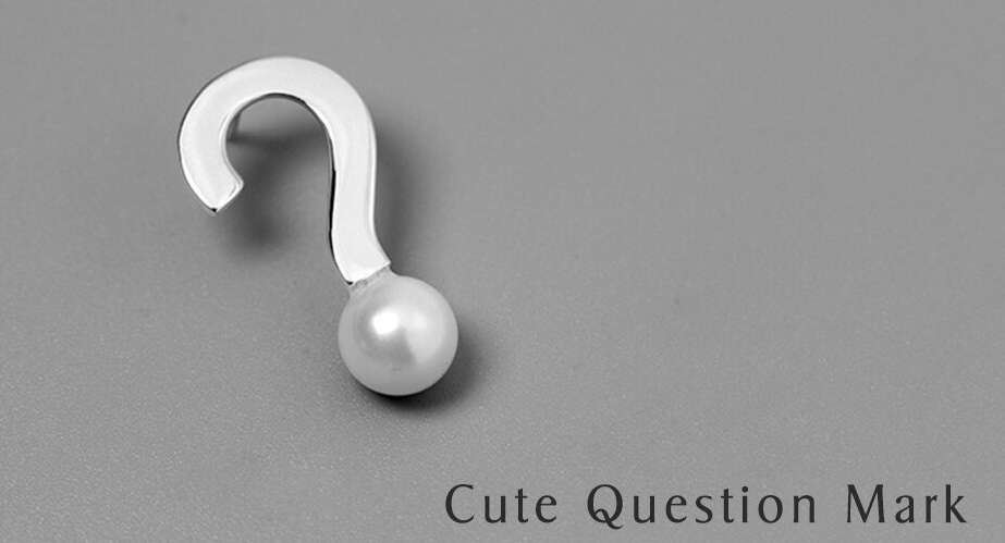 Lotus Fun Real 925 Sterling Silver Handmade Designer Fine Jewelry Cute Question Mark Design Brooches Pin Broche For Women