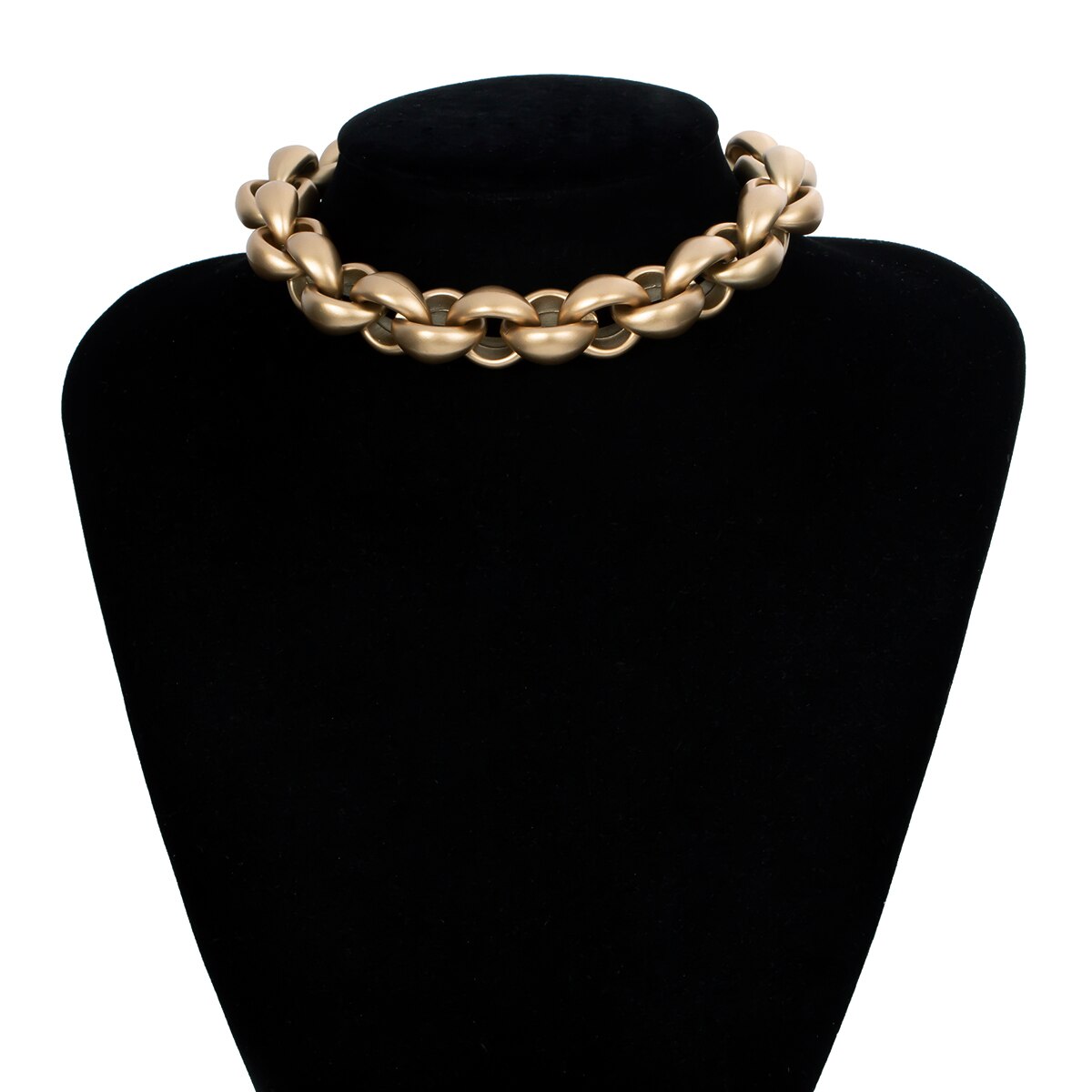 Vintage Hip Hop Curb Cuban Thick Twisted Choker Necklace | Muduh Collection